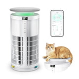Large Air Purifiers for Home Large Room up to 4200ft², Yaber HEPA Air Purifier for Home Pets, Auto Mode PM2.5 VOC Monitor with Lights