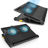 Targus Laptop Cooling Pad for Laptops up to 17-inches, Dual High-Speed Fans Chill Mat + 4-Port USB Hub Laptop Fan Cooling Pad for Work