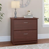 Bush Home Cabot 2 Drawer Lateral File Cabinet in Harvest Cherry, Home Office Chest for Letter