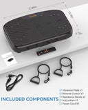 GDCOO Vibration Plate Exercise Machine, Vibrating Plate Platform for Lymphatic Drainage with 200 Adjustable Speeds, Max Weight 450 Lbs