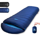 BUERTS Down Sleeping Bag for Adults. 680FP Ultralight Portable, Backpacking Sleeping Bag for Hiking, Camping, Mountaineering, expeditions and Backpacking. with Compression Sack