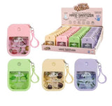 Wish Hydrating Hand Sanitizer with Silicone Case, Travel Size Spray, 4 Scents