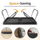Foldable Laptop Bed Desk for Couch, Sofa - Large Lap Desk Tray Table with Cup Holder and Tablet Slot