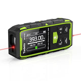 Tadeto Dual Laser Measuring Tool, 393FT/120M Bilateral Laser Measurement Tool Backlit LCD Display, Rechargeable Laser Measure with Ft/in/M Multiple