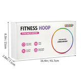 Phobby Weighted Exercise Hoop for Adults, 2.8lbs Adjustable Fitness Hoop, Detachable Hoops with Resistance Band, Headband & Jump Rope