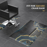 Thick Salon Mats for Hair Stylist Anti Fatigue, Barber Floor Mat with Square Base