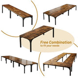 13FT Conference Table, Super Sturdy Large Rectangle Meeting Seminar Table for 16 Person