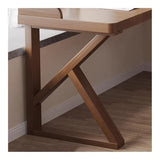 zhongxlla Standing Desk, Home Office Pine Wood Corner Desk