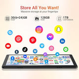 Tablet,10.1" Android Tablet with Octa-core Processor 30GB RAM 128GB ROM HD IPS Touchscreen 8H Battery