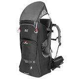 WIPHA Baby Backpack Carrier - Ergonomic Child Carrier Hiking with Sun Canopy, Safe Toddler Hiking Backpack Carrier with Large Storage Space&Insulated Pocket, Adjustable Padded Child Seat, Black