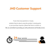 JHD LED Desk Lamp with Clamp - Adjustable 3 Color Modes 10 Brightness Level Table Lamp, USB Eye Caring Flexible Gooseneck Desk Light, Black