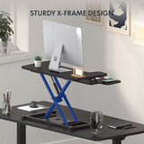 FLEXISPOT 32-inch Height Adjustable Standing Desk Converter