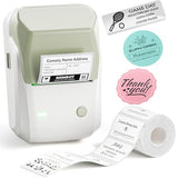 NIIMBOT B1 Label Maker Machine, Thermal Label Printer Easy to Use for Office, Home, Business, Came with 1 Roll White Label(Green)
