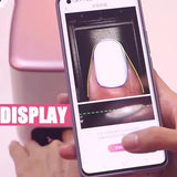 Nail Printer Nail Art Machine,Portable 3D Fingernail Printer Machine 2026 New,1000+ Designs,DIY Nail Printer Control Through Mobile App for Home Salon