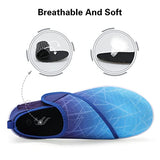 Lisdwde Womens and Mens Water Shoes Breathable Quick Dry Soft Barefoot Aqua Socks for Pool Swimming Beach Sand Diving Walking Grad Blue Size 7.5-8.5 Women/6-7 Men
