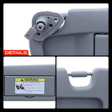 A-Premium Left Driver Side Sun Visor Compatible with Honda Civic 2006-2011