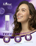 Ktintar Purple Toothpaste for Teeth Whitening, Teeth Whitening Toothpaste, Purple Toothpaste Whitening, Tooth Stain Removal Colour Corrector, Stubborn Stain Removal & Enamel - 1 Fl Oz