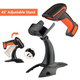 Tera Barcode Scanner 2D Wireless with Stand: Industrial Drop-resistant 8100