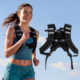 MIKOLO Weighted Vest, 8lb/12lb/16lb Weight Vest for Women & Men, Weight Vest with Reflective Stripe for Walking, Running, Strength Training & Workout(8lb)