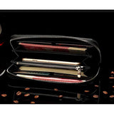 Cowhide Long Wallet Cellphone Clutch Business Men's Clutch Checkbook Handbag Zipper Design