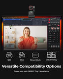 2 Webcam 4K Voice Control PTZ, AI Tracking Multi-Mode & Auto Focus, Web Camera with 1/1.5" Sensor, Gesture Control