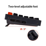 USB Wired Mechanical Keyboard with Keychron Super Red Switch/Double-Shot Keycaps/RGB Backlight