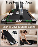 Walking Pad with Incline, Akluer Incline Treadmills for Home, 2.5 HP Under Desk Treadmill Small with Remote Control, Walking Pad Small Treadmill with LED Display