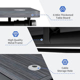 Usosidam Folding Conference Room Table, Modular Mobile Large Flip-Top Training Table