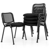 Giantex Set of 5 Office Guest Chair, Stackable Waiting Room Chair with Padded Seat
