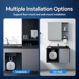 Ranein Electric Mini Tank Water Heater, 4 Gallons Point of Use Hot Water Heaters 120V 1440W, Under Sink, Floor Mounted, Ideal for Kitchen, Bathroom and RV
