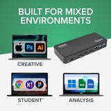 3x HDMI (1x 4K 30Hz, 2x 1080p 60Hz), 6x USB 5Gbps Ports | Windows, macOS, ChromeOS Compatible - Enhance Productivity with Multi-Monitor Support