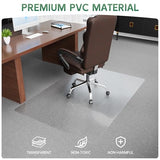 Office Chair Mat for Carpet - Clear Thick Desk Chair Mat for Carpet Plastic Floor Mats for Rolling Work