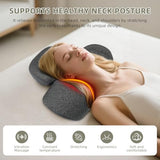 UQHH 3-in-1 Neck Massager Pillow with Heat, Vibration and Cervical Traction, Ergonomic Neck Support Aid and Neck Support Pillow for Pain Relief