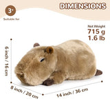 Capybara Stuffed Animals, Microwavable Stuffed Animal Adorable Fluffy Capybara Plush for Warmth Comfort, Heatable Coolable Lavender Scent Toy, Cute Soft Plushie Gift for Kids Adult & Children Boy Girl