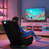 GTPLAYER Floor Rocker Gaming Chair – Adjustable Angle Limiter, Ultra Lightweight Ergonomic Floor Rocking Game Seat for Gaming and Lounging, Red