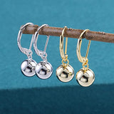 Silver Drop Ball Earrings 925 Sterling Silver Post Drop Ball Earrings for Women Trendy Hypoallergenic Ball Dangle Earings for Jewelry Gifts