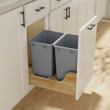 MODCART 35QT Kitchen Trash Can, Garbage Waste Recycling Bin, 50 Pack