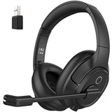 Bluetooth Headset for PC, Wireless Computer Headphone with AI-Powered Environmental Noise Cancelling