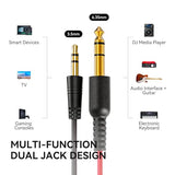 Wired Over Ear Headphones Hi-Res Studio Monitor & Mixing DJ Stereo Headsets with 50mm Drivers and 1/4 to 3.5mm