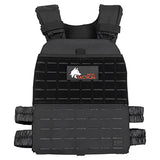 Wolf Tactical Adjustable Weighted Vest for Men & Women - Rucking, Workout, Running, Walking & CrossFit Weight Vest for Strength Training & Fitness (Black)