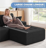 Hobestluk Boneless Couches Modular Sectional Sofa L-Shape Oversized Chaise