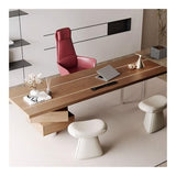 zhongxlla Standing Desk, Modern Office Executive Desk with Drawers