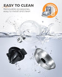 Amzpass Electric Orange Juicer, Citrus Juicer Squeezer with 2 Interchangeable Cones, 160W Electric Juicer Machine with Stainless Steel Body