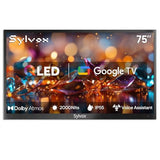 SYLVOX 75'' Outdoor Google TV Waterproof 4K QLED Television, Built-in Chromecast Voice Assistant 15W Stereo Surround SYLVOX