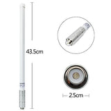 UHF Fiberglass Antenna with Ground Plane Kit, 400-470mhz GMRS Base Antenna, 17 inches SO239 Connector for Ham Radio Scanner, Device Repeater, Mobile Transceiver