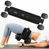Bosaen Hip Thrust Belt, Hip Thrust Belt for Dumbbells Heavy, Booty Belt for Hip Thrust with 6.5mm Thick Non-slip Padding & 400lbs Load-Bearing