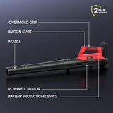 Leaf Blower for Milwaukee 18V Battery, 450CFM Electric Leaf Blower with 130MPH, Yard (Battery Not Included) (Red)