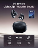 OpenDots ONE-Open-Ear Headphones, Clip-On Earbuds-Wireless Bluetooth Earbuds with Microphone-Secure