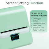 ORGSTA Label Maker with Tape, T003 Thermal Label Maker, 3.15 Inch Bluetooth Label Printer Compatible with Phone & PC, Sticker Printer Barcode Thermal Maker for Small Business, Home, School