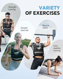 TAEVNO Adjustable Weighted Vest for Women Men,12-20lb Comfort Fit - U-Shaped Ergonomic Weight Vest with 6 Removable Iron Sandbags, Large Front Mesh Pocket & Reflective Strips, Ideal for Running, Walking, Strength Training, HIIT, Cardio Workouts (Black)